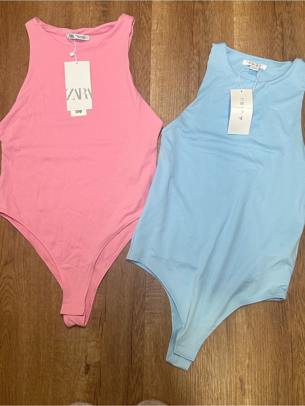Zara Pink Bodysuit Basics